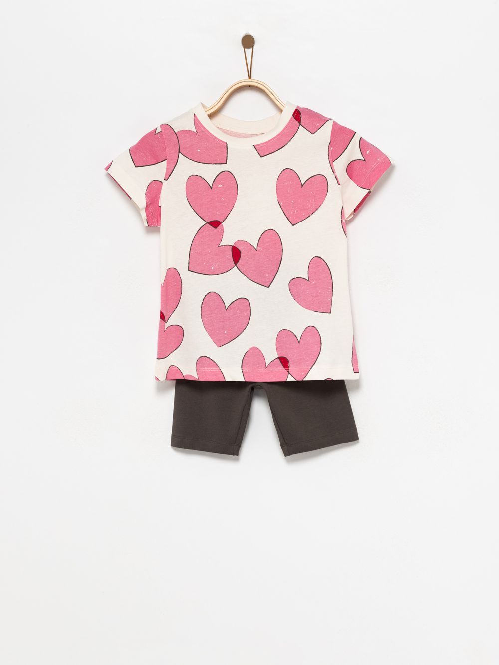 חליפת לבבות קצרה 4Y-10Y