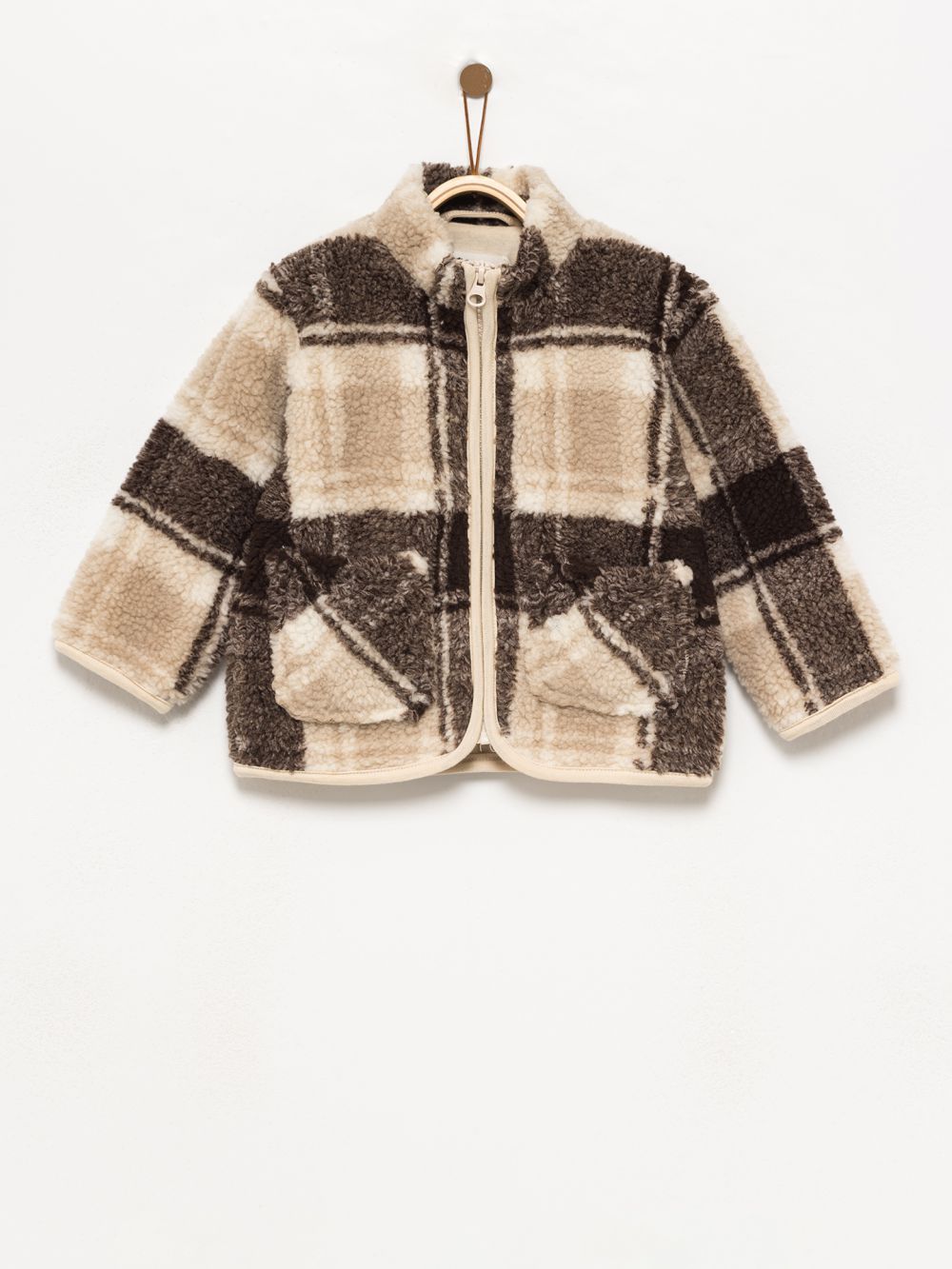 ג’קט פרווה משובץ