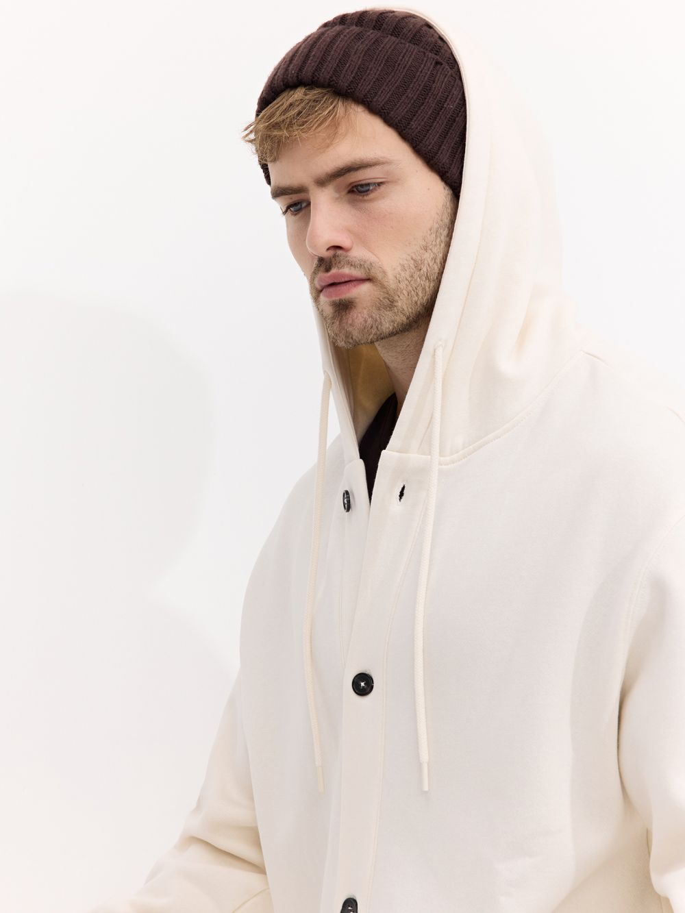 קפוצ’ון קרדיגן עם כפתורים