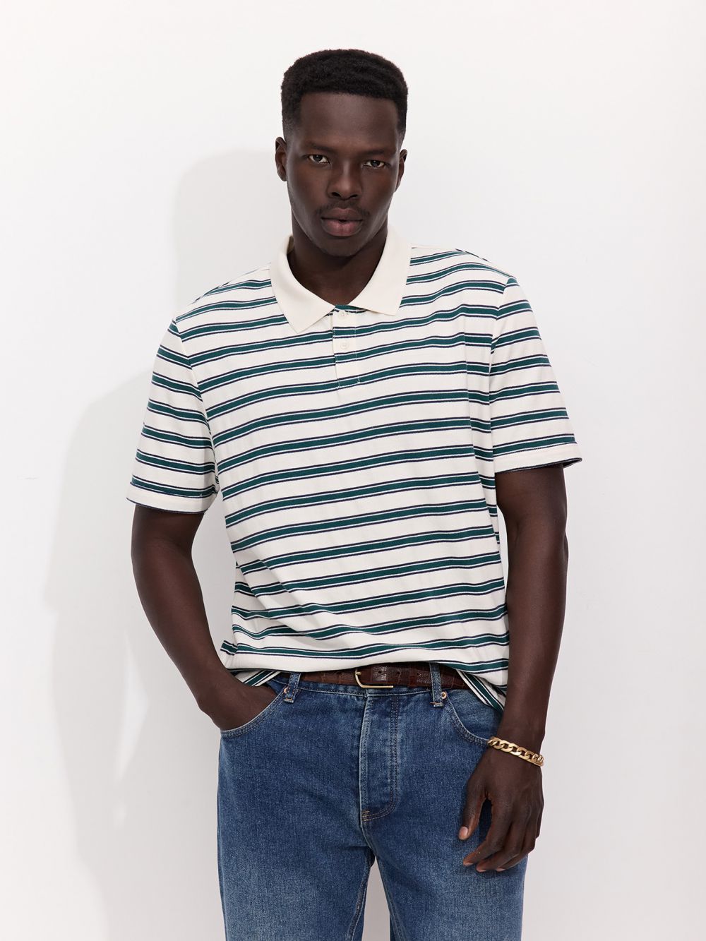 חולצת פולו פסים