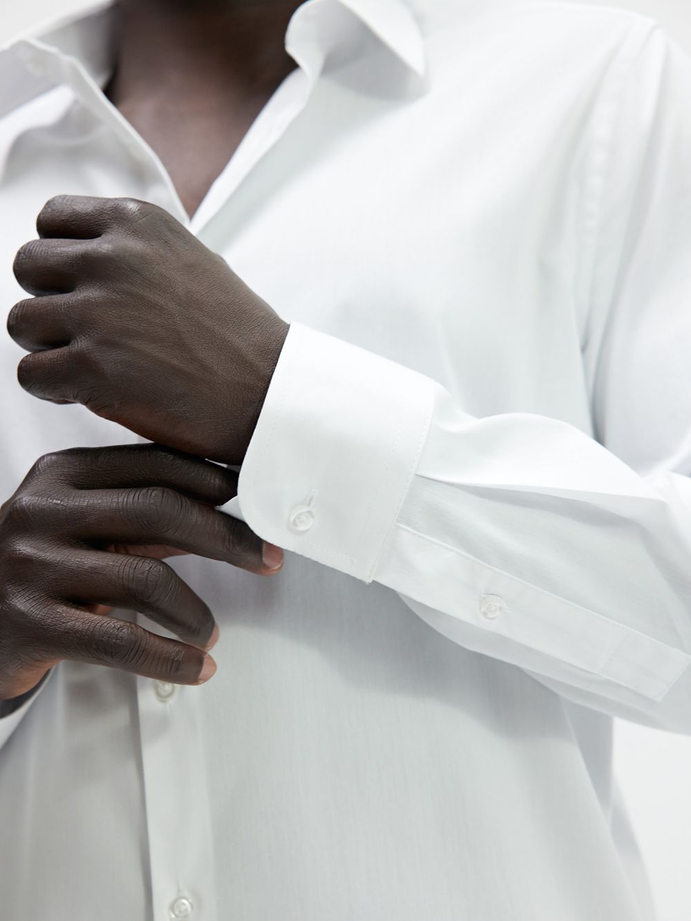 חולצת אריג מכופתרת Super Slim