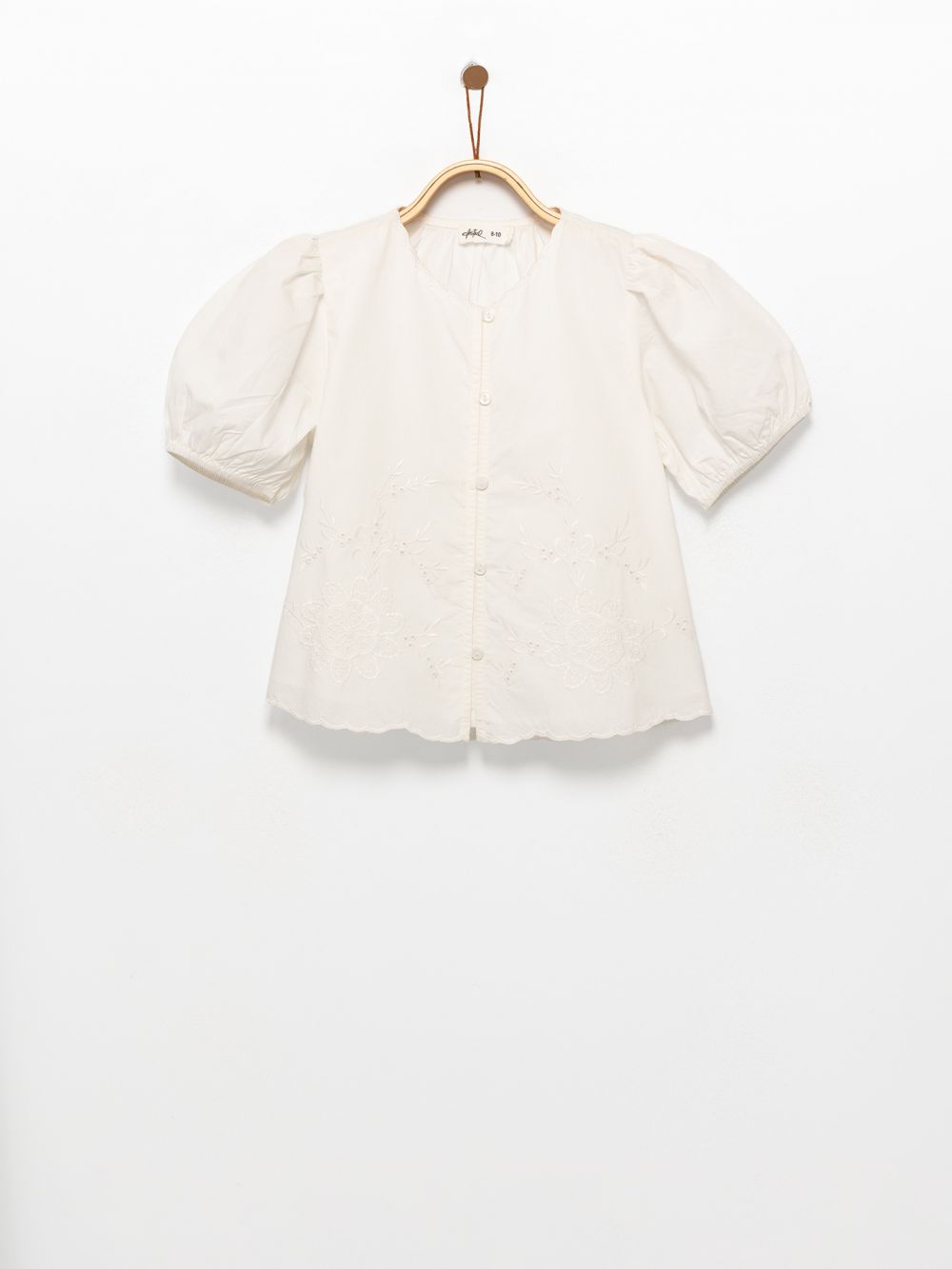 חולצה מכופתרת רקומה