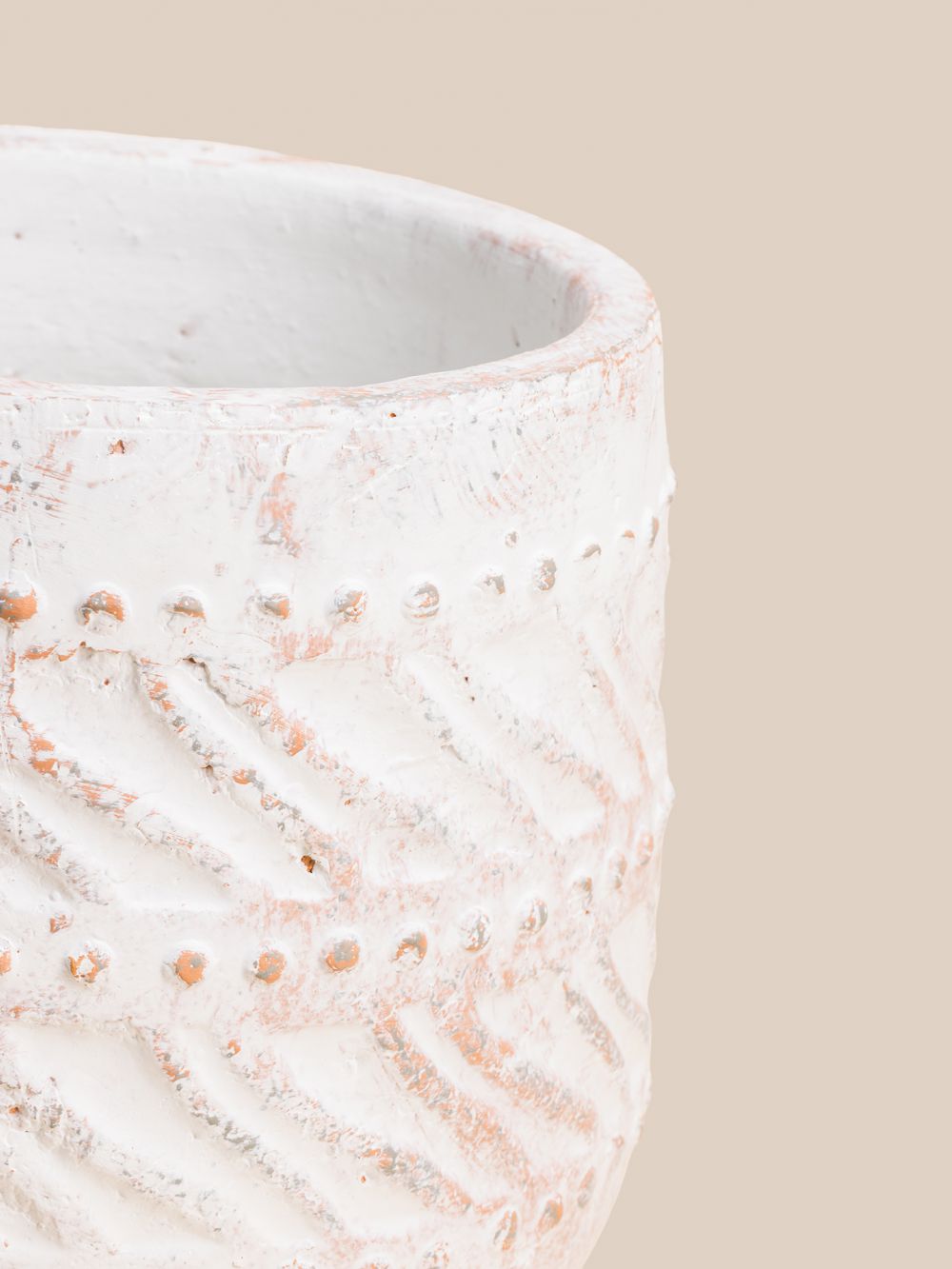 כלי לעציץ תבליט פסים CM23.5