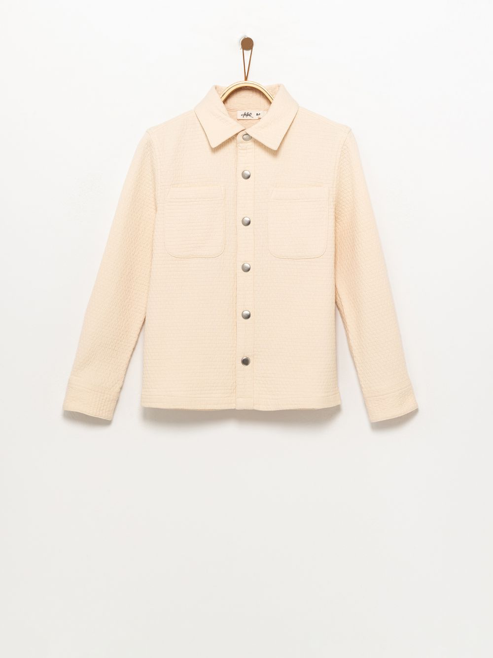 חולצת טקסטורה מכופתרת