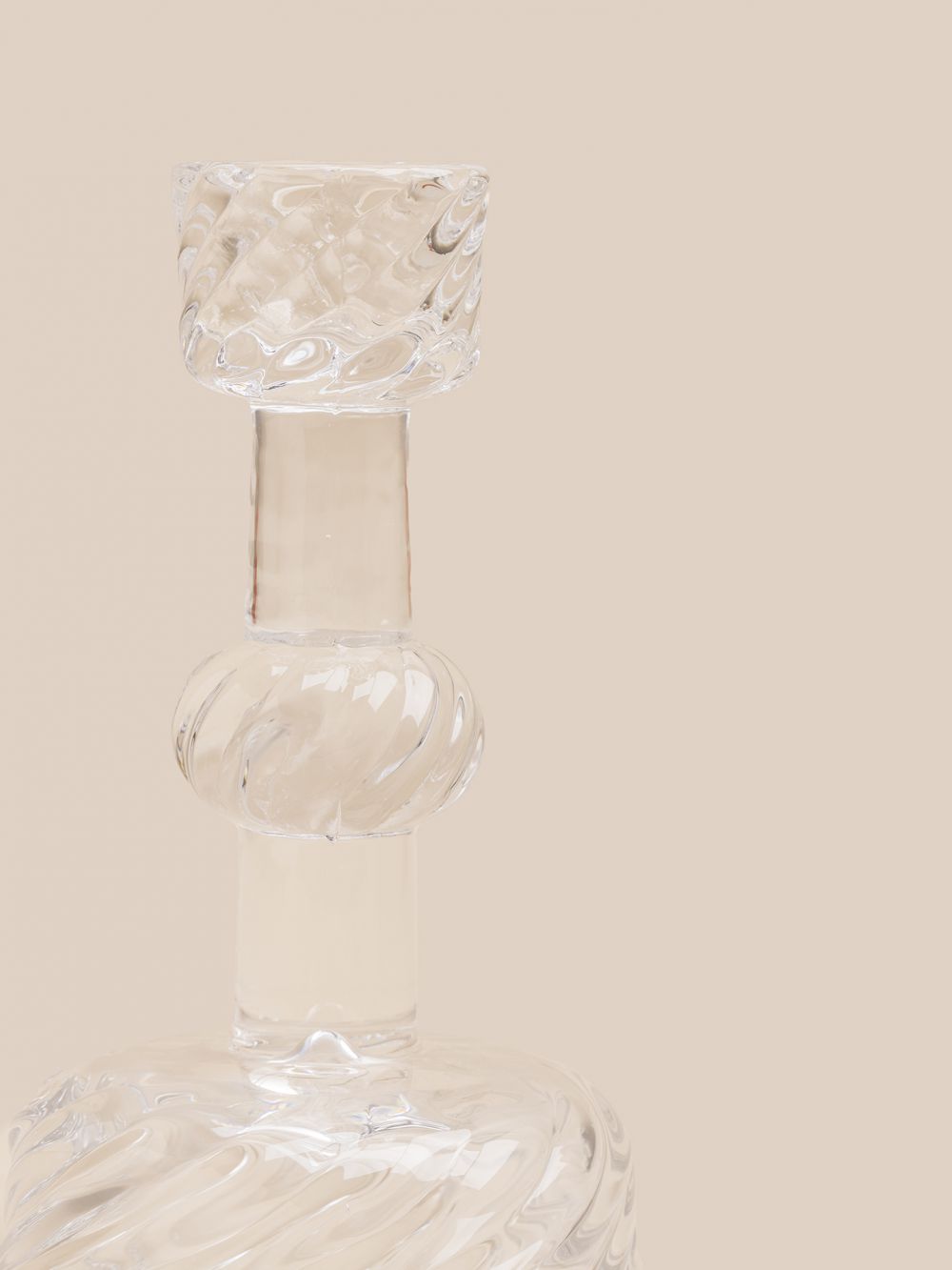 פמוט זכוכית תמרי 13.2 ס”מ