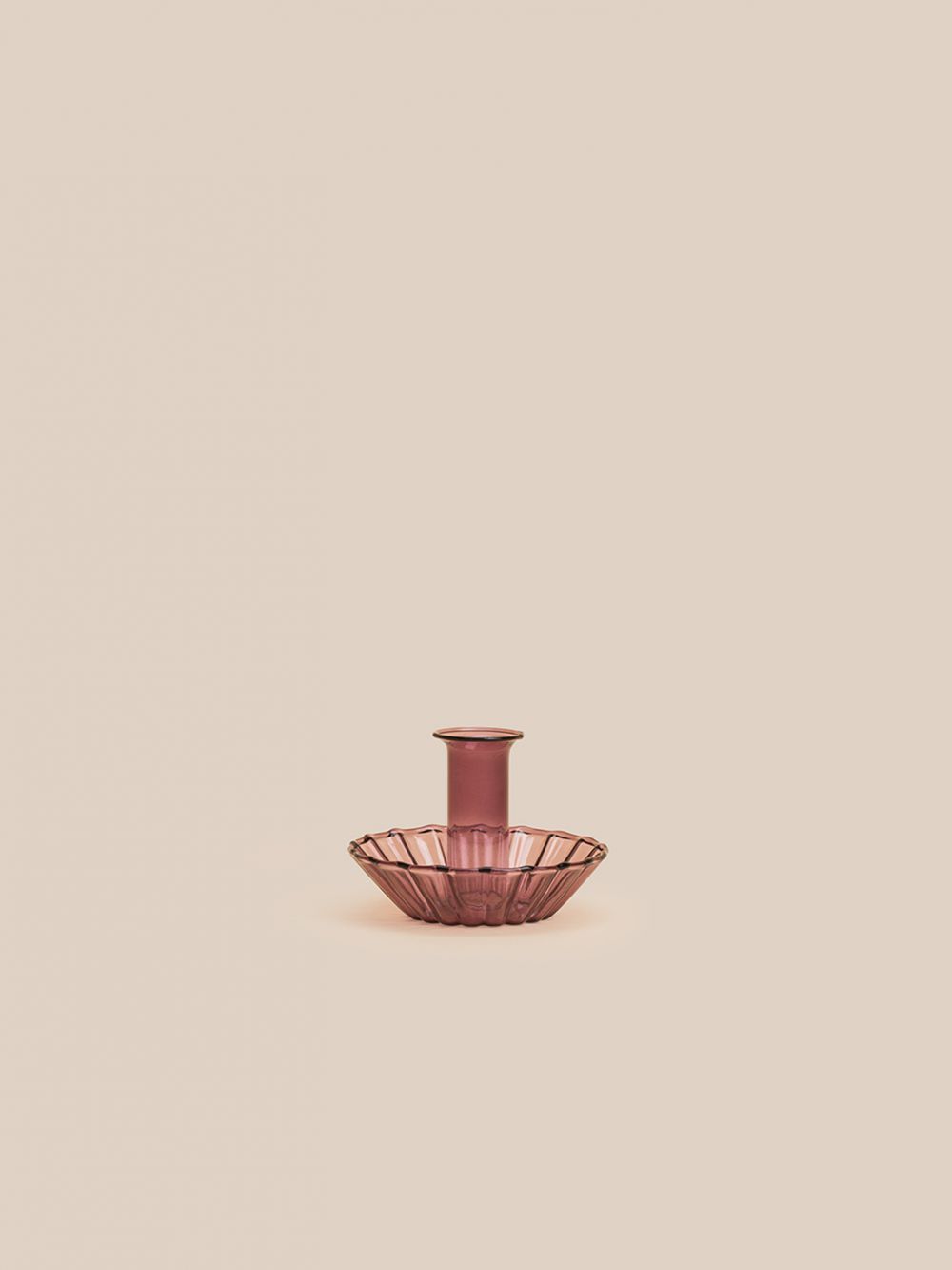 פמוט זכוכית אור 10.3X7.3CM