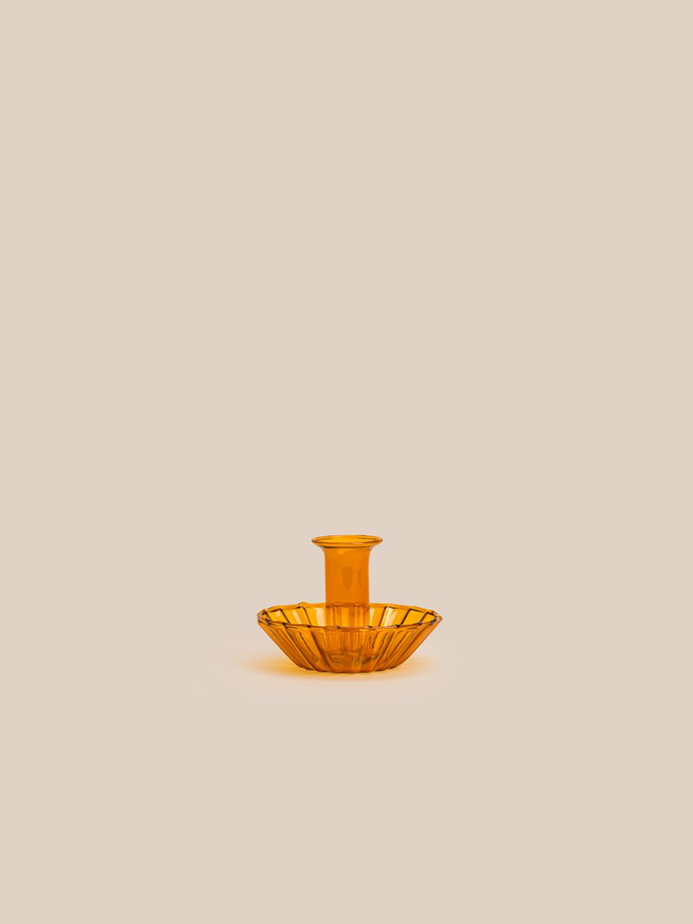 פמוט זכוכית אור 10.3X7.3CM