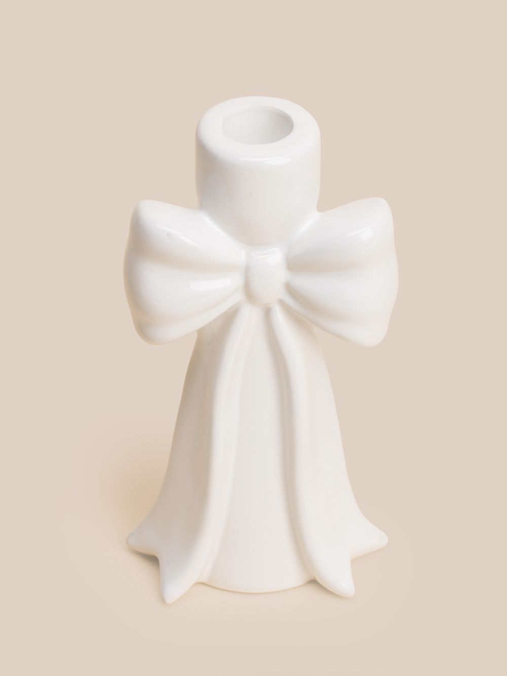 פמוט פפיון קרמיקה 17.3CM