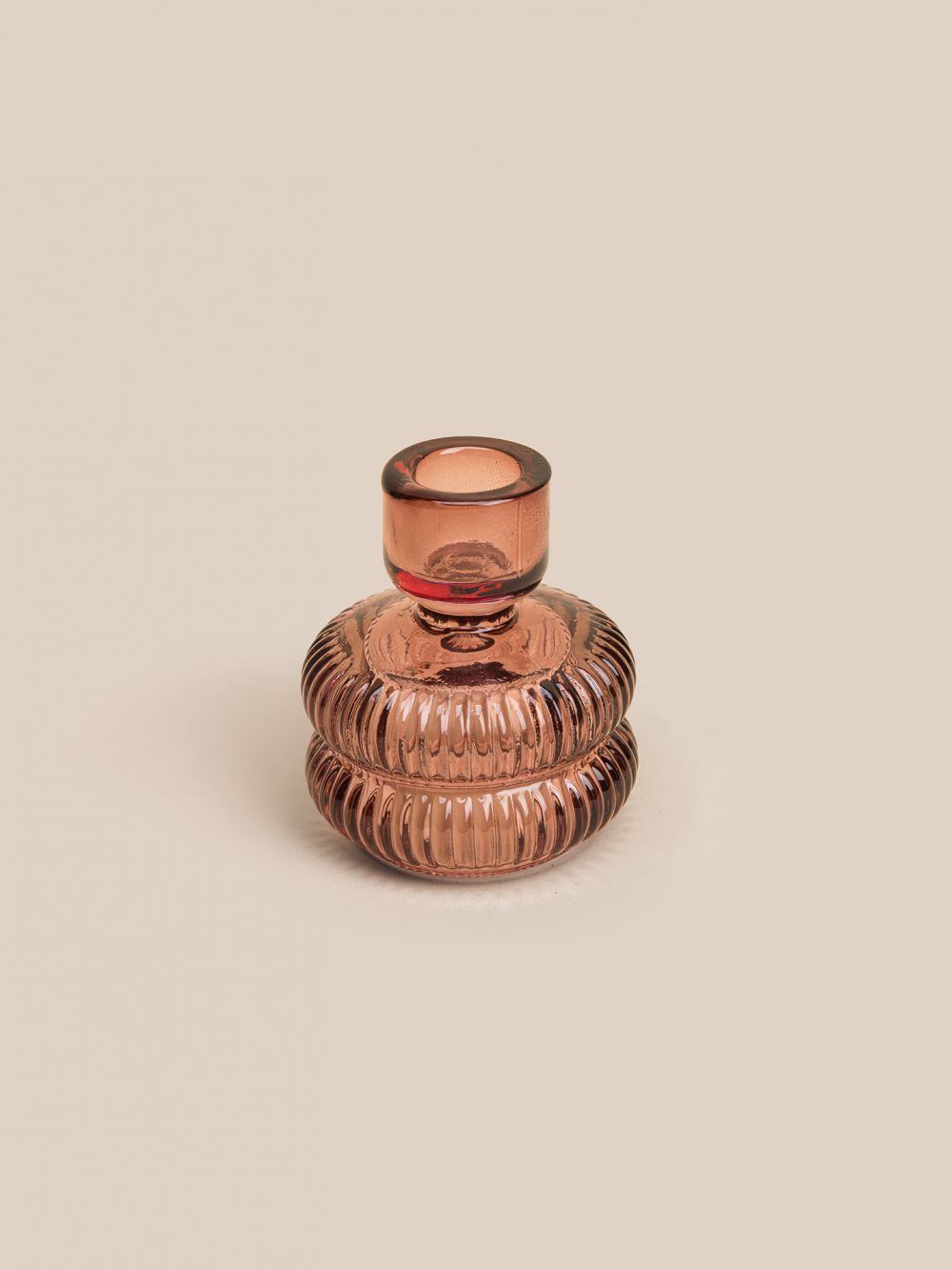 פמוט זכוכית דו צדדי 8.9 סמ