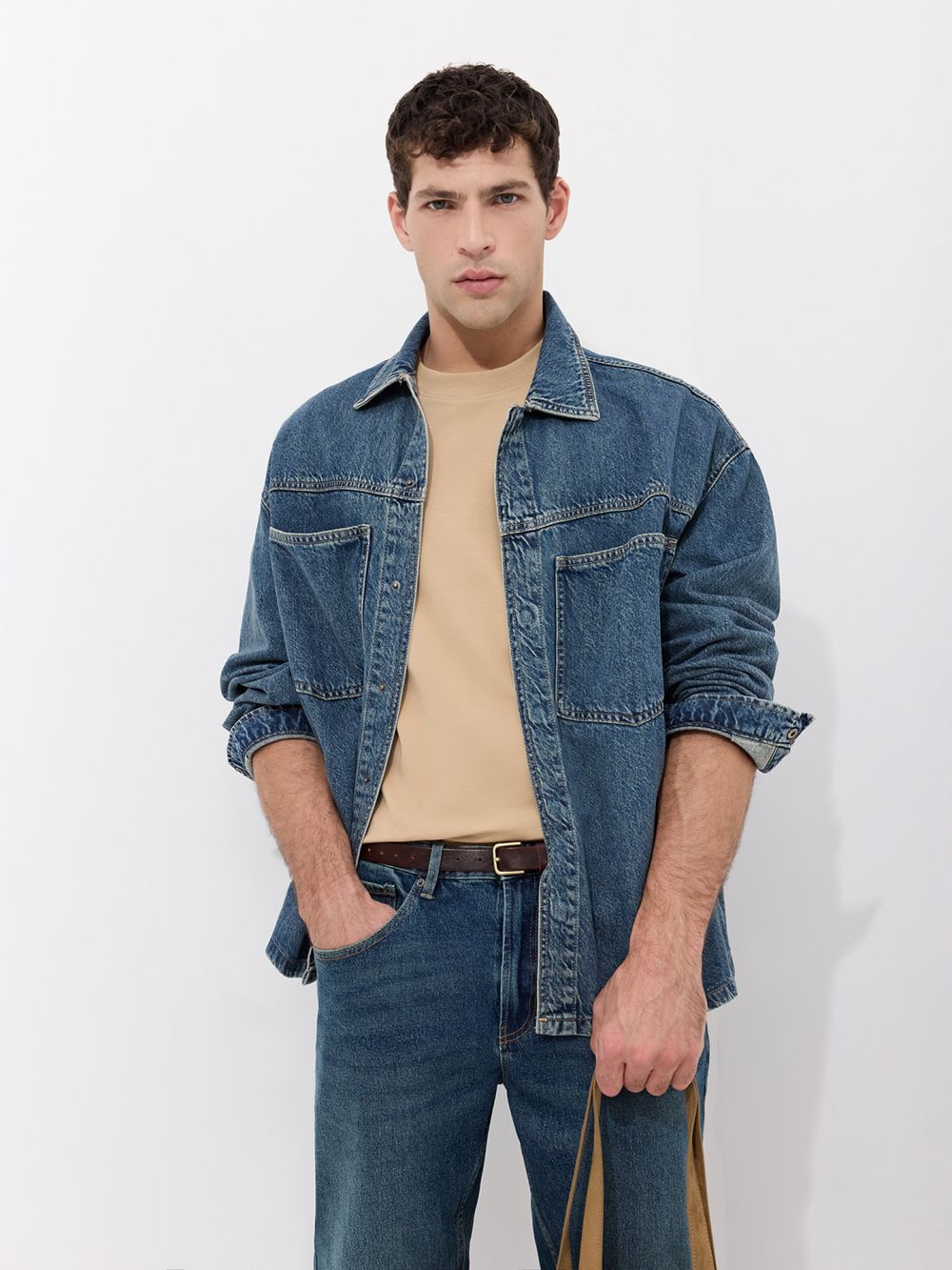 חולצת ג’ינס אוברסייז