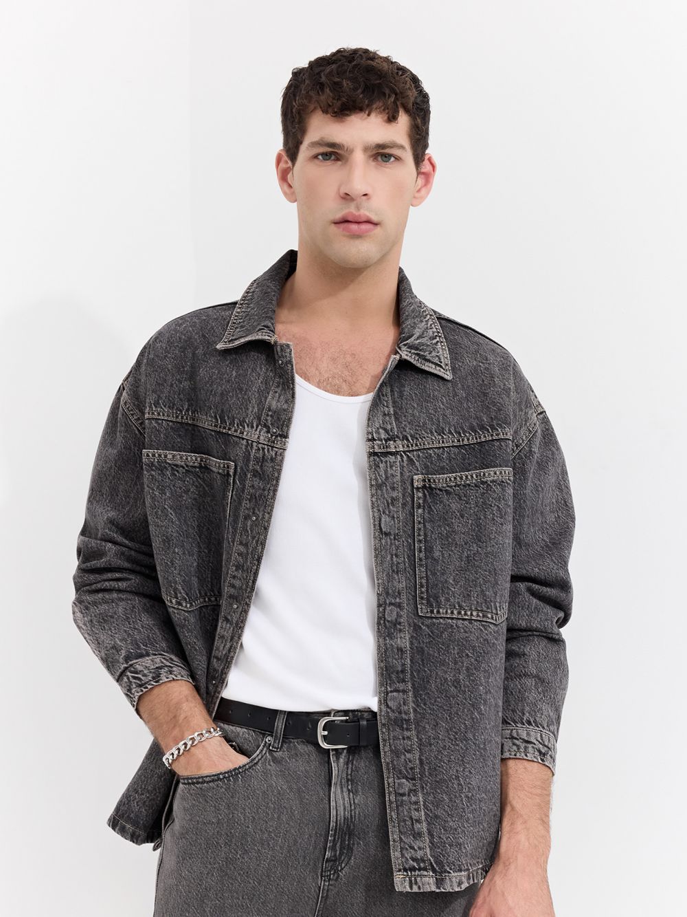 חולצת ג’ינס אוברסייז