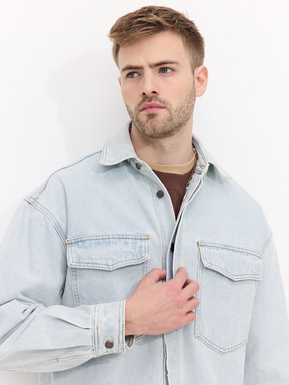 חולצת ג’ינס אוברסייז