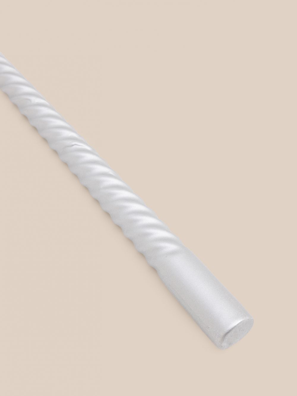 נר ארוך מסובב מטאלי 25CM