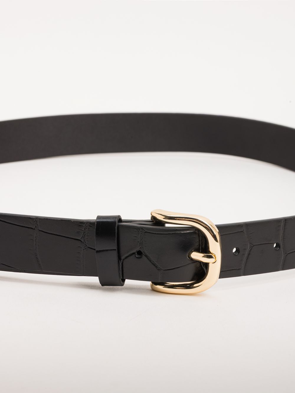 חגורת עור קרוקו