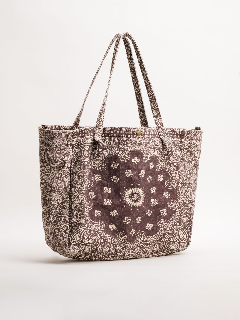 תיק קנבס בהדפס בנדנה