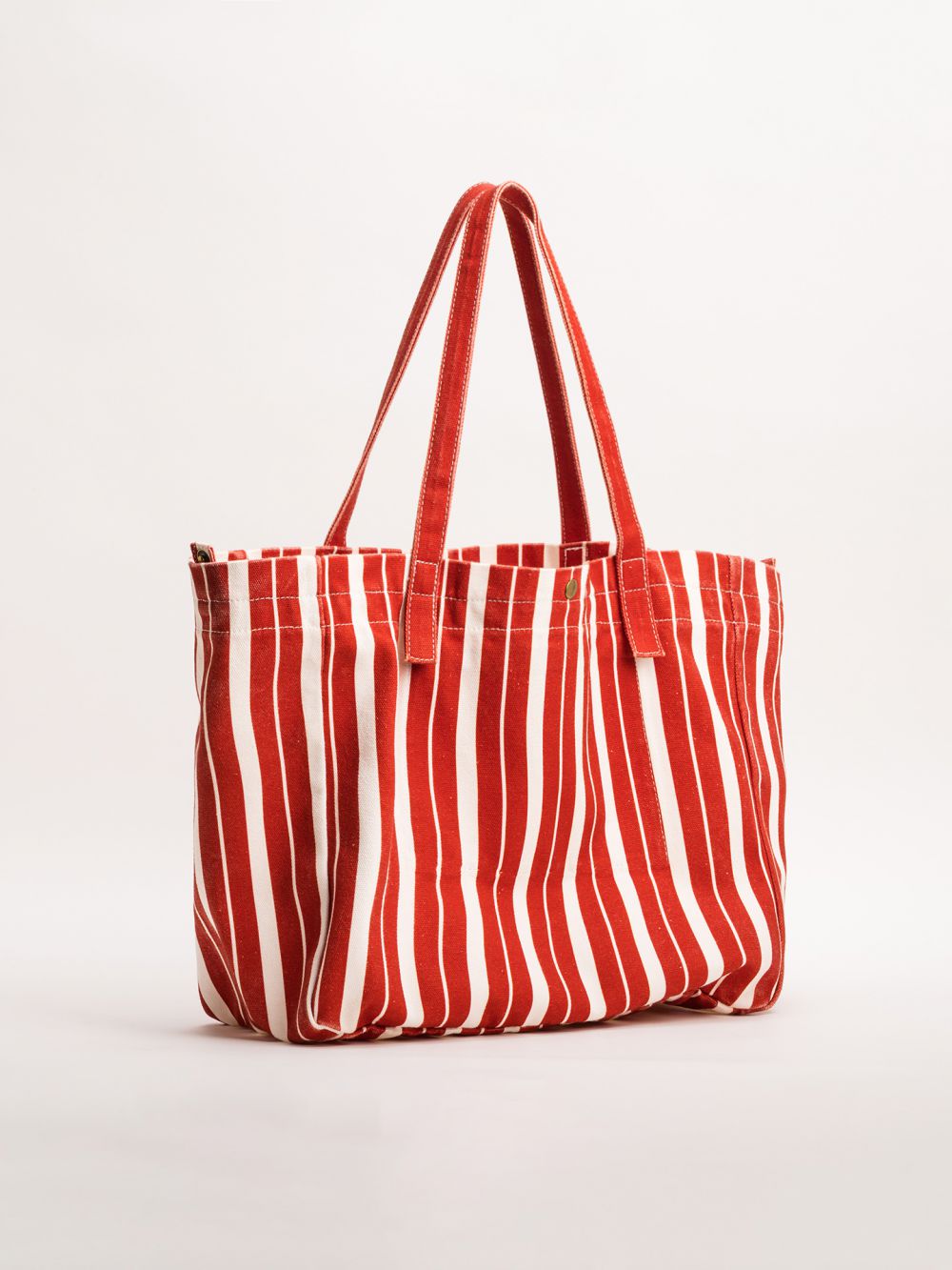 תיק קנבס בהדפס פסים