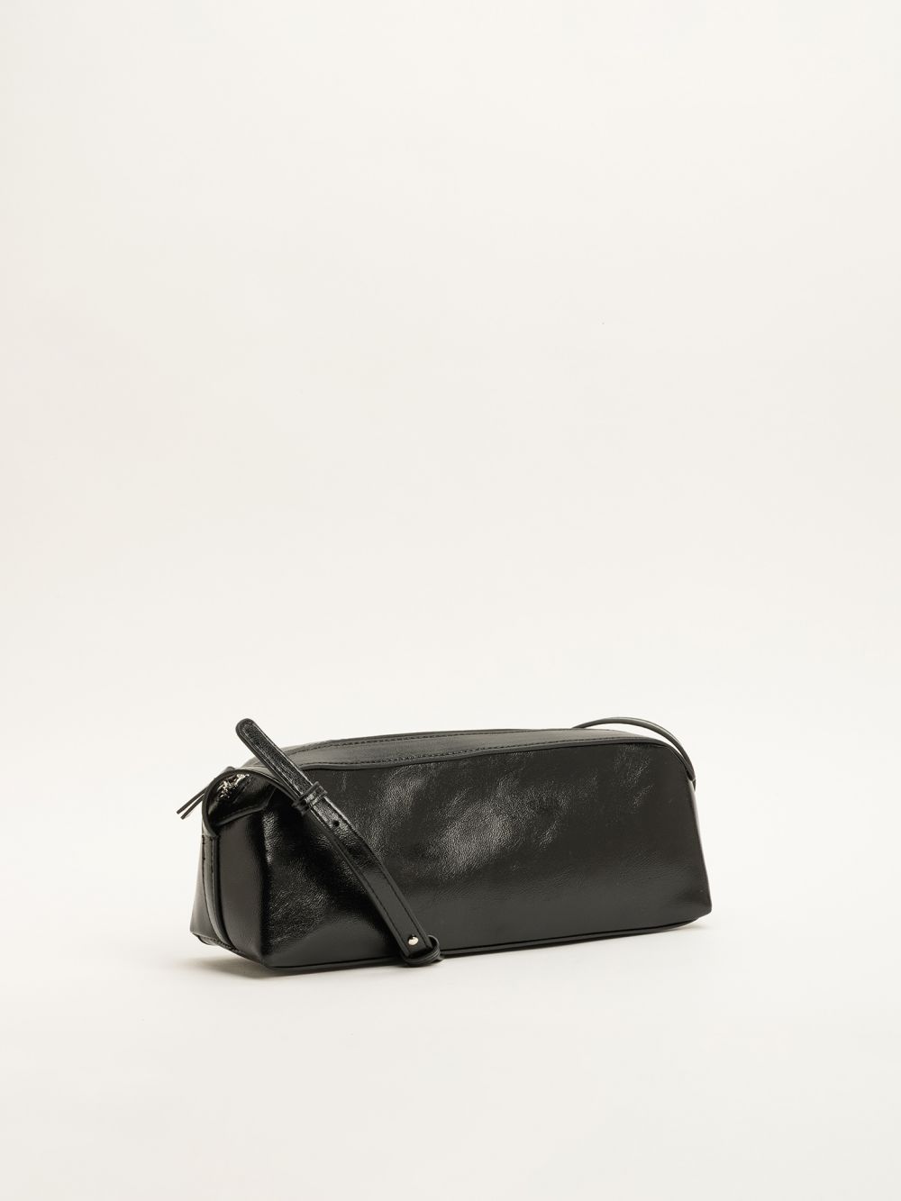 תיק צד מלבני מבריק