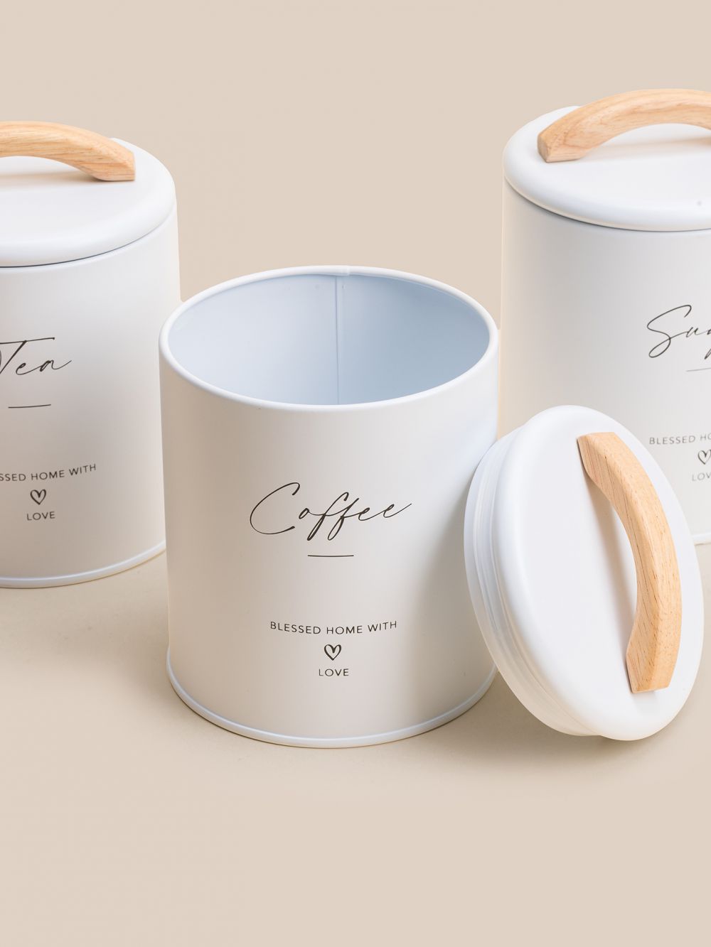 סט צנצנות תה קפה סוכר