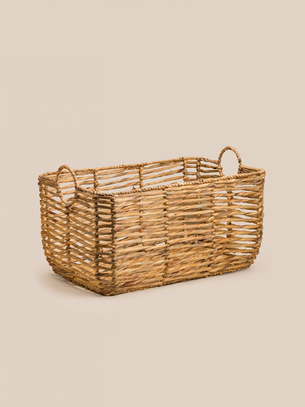 סל קש עם ידיות 60X40X30 ס”מ