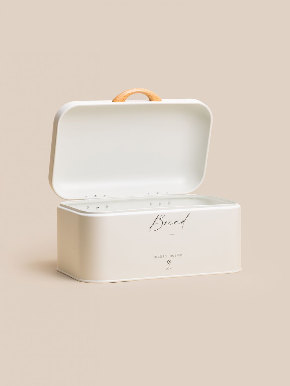קופסת לחם בשילוב עץ 30X18X16CM