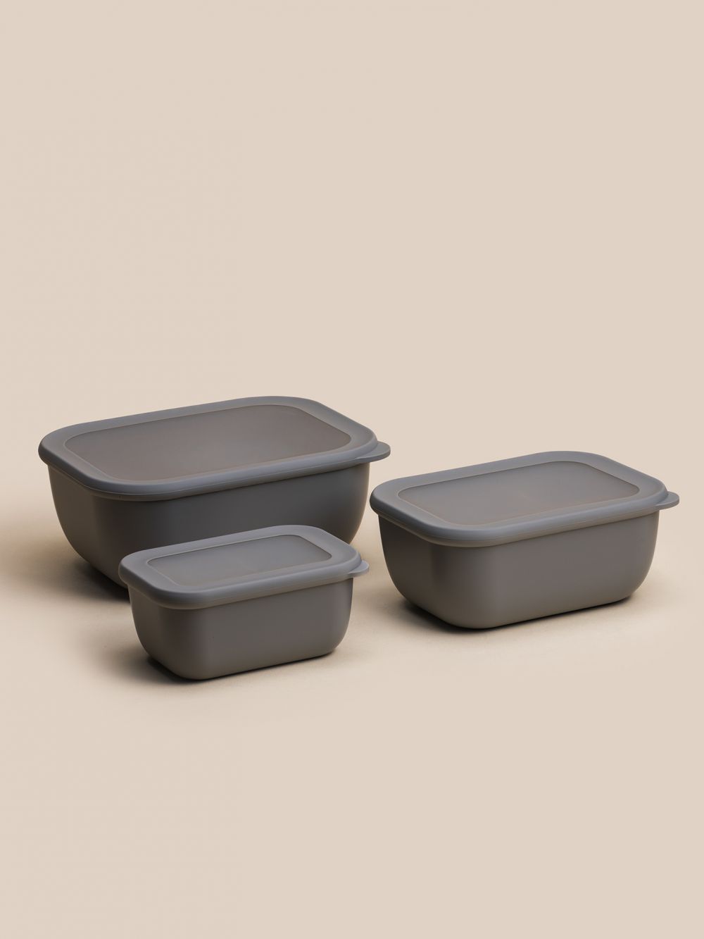 סט 3 קופסאות אחסון מלבניות