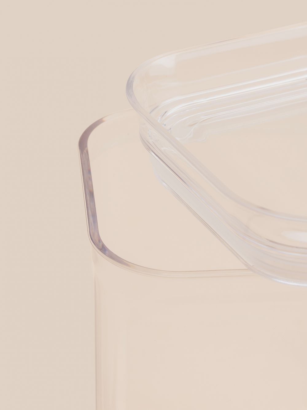 קופסת אחסון מרובעת 1 ליטר