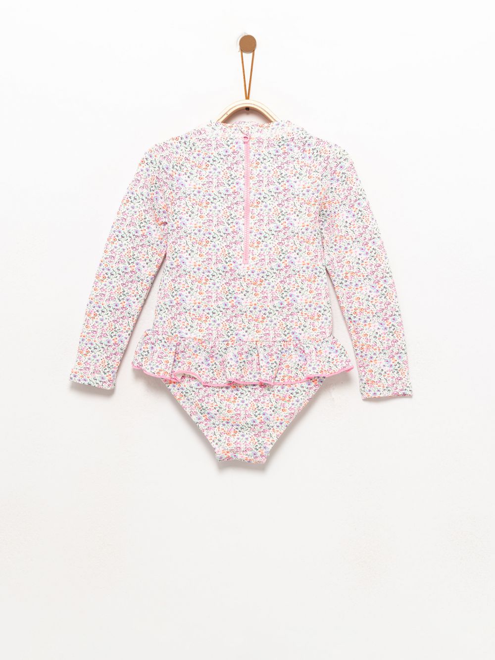 בגד ים מודפס שרוול ארוך