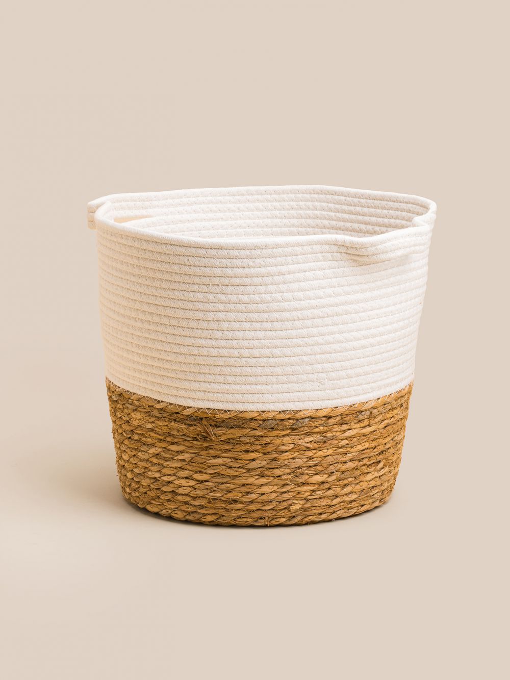 סל כותנה וקש 40X35CM