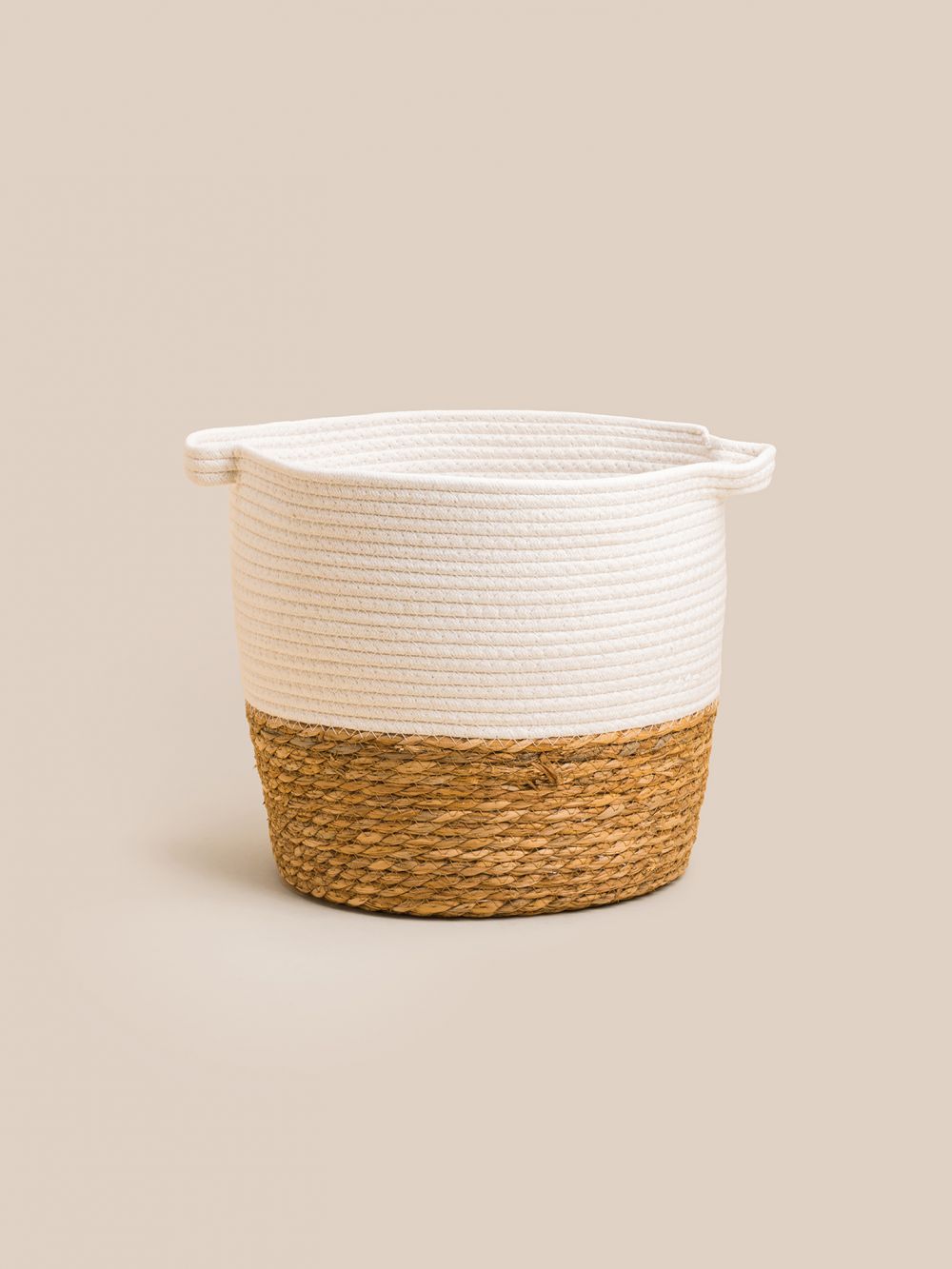 סל כותנה וקש 35X28CM