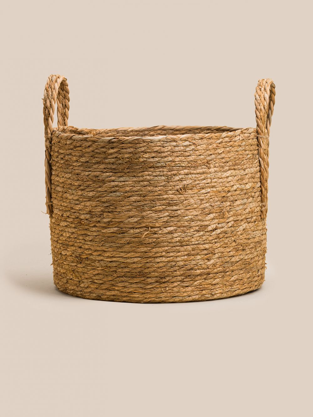 סל קש עם ידיות 48X48X39CM