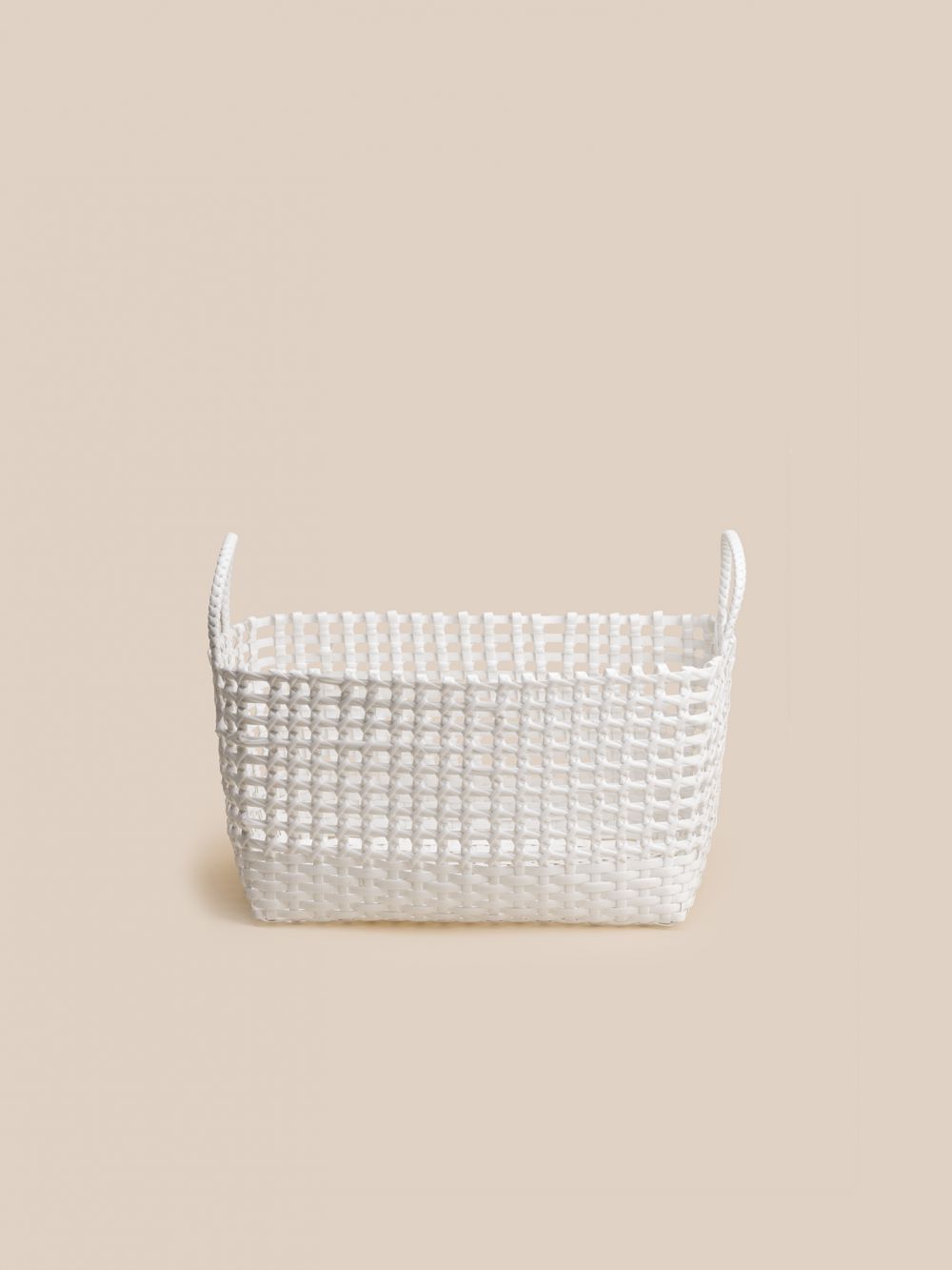 סלסלה לבנה מפלסטיק 40X28X20CM