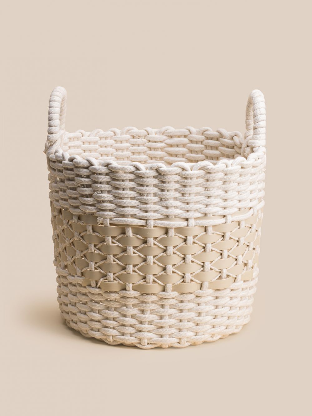 סלסלה אובלית מכותנה  40X40X35CM