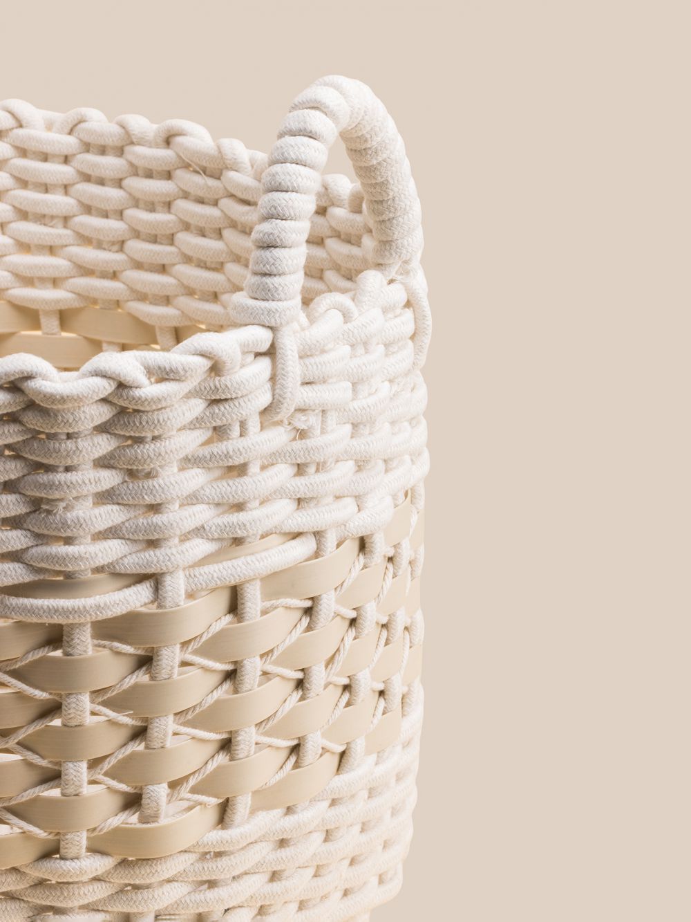 סלסלה אובלית מכותנה  32X32X28CM