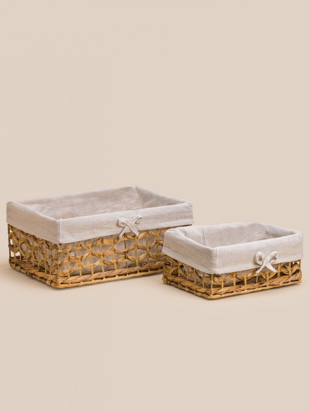 סט  2 סלסלות עשב ים עם ביטנה