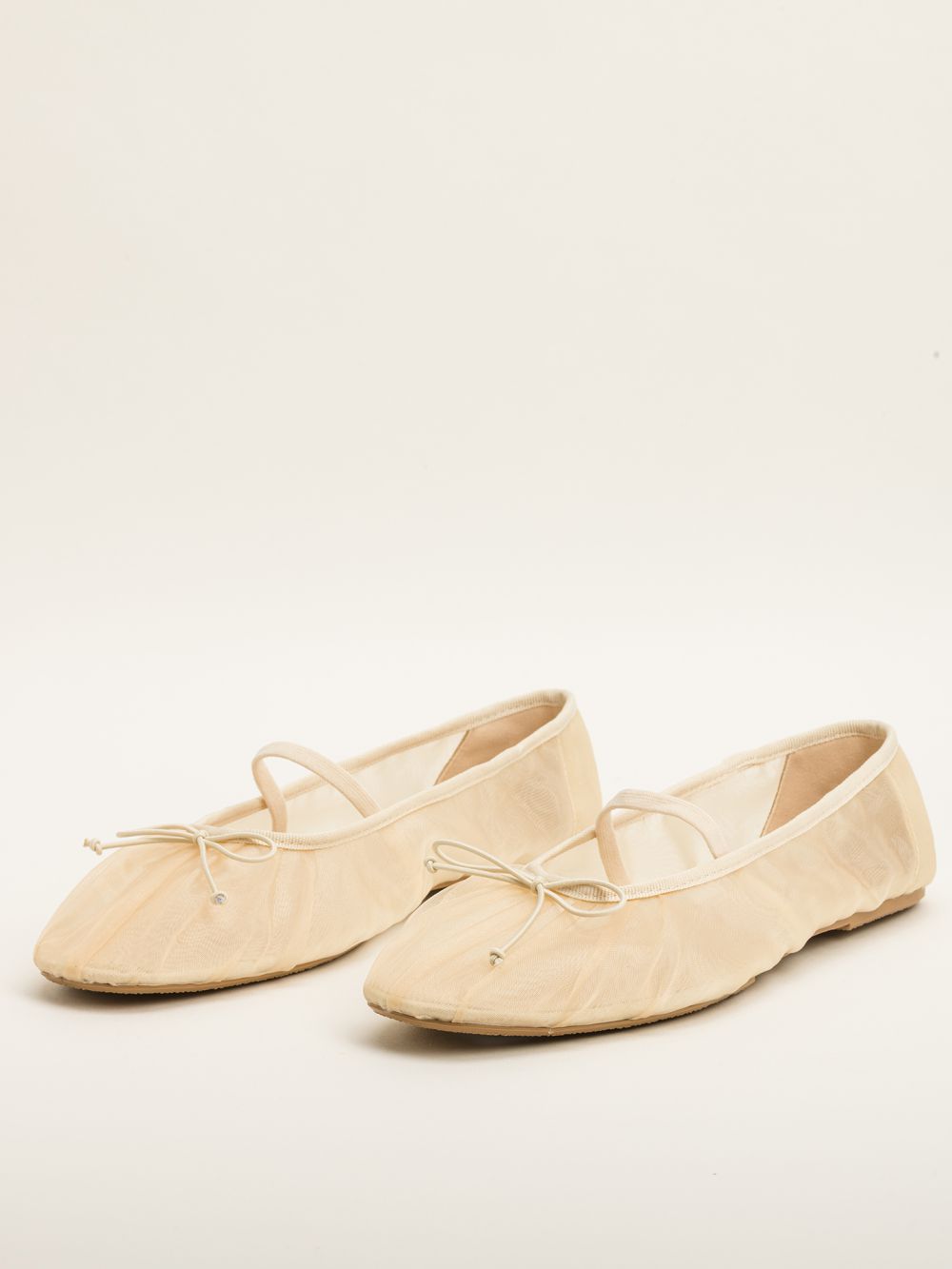 נעלי בלרינה מבד רשת