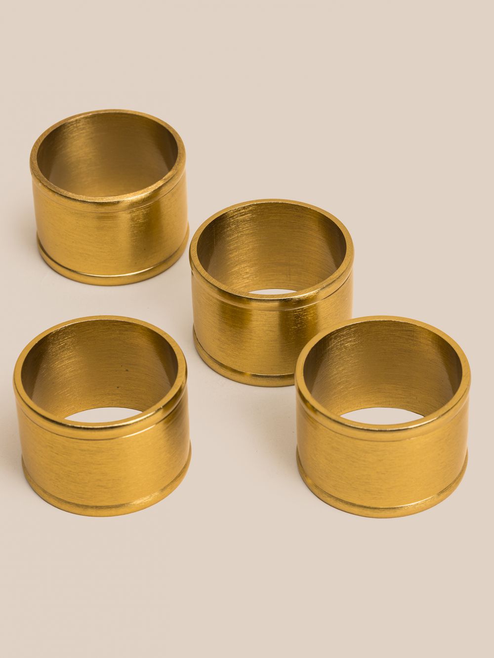 סט 4 חבקים למפיות בד קלאסיק