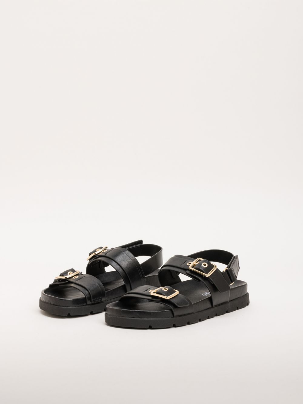 סנדלים לבנות עם שני אבזמים