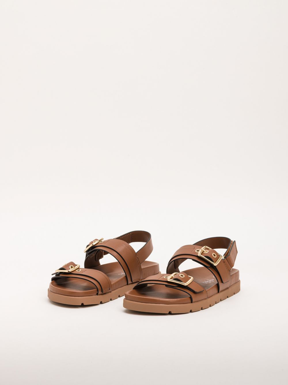 סנדלים לבנות עם שני אבזמים