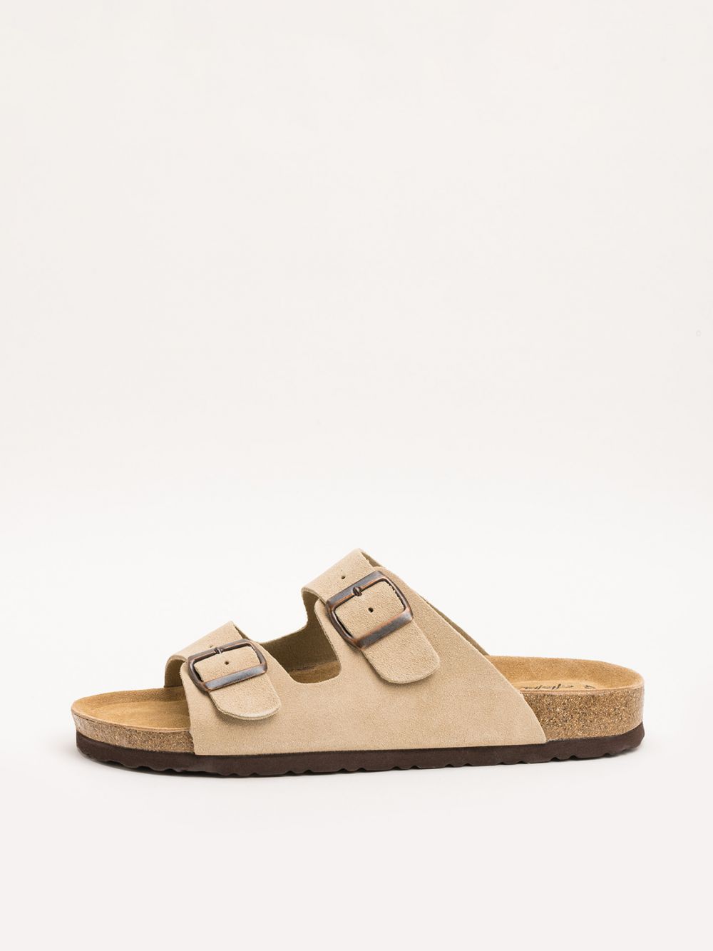 כפכפי עור עם אבזמים