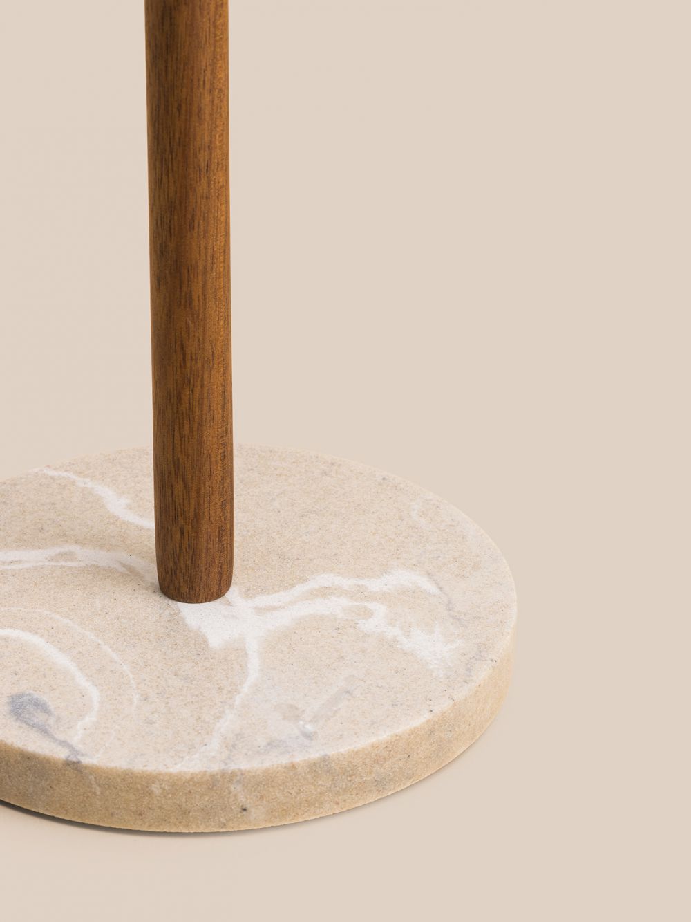 מעמד נייר סופג במראה שיש-עץ