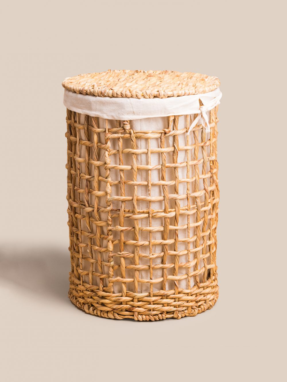 סל כביסה שתי וערב עגול 38X54 ס”מ