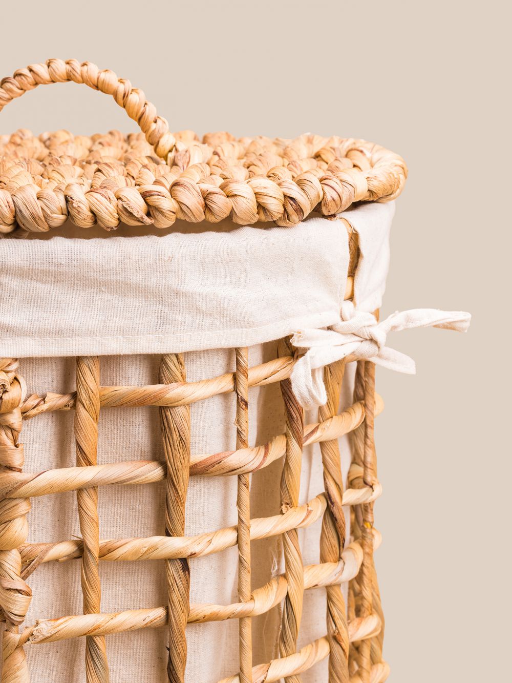 סל כביסה שתי וערב עגול 32X48 ס”מ