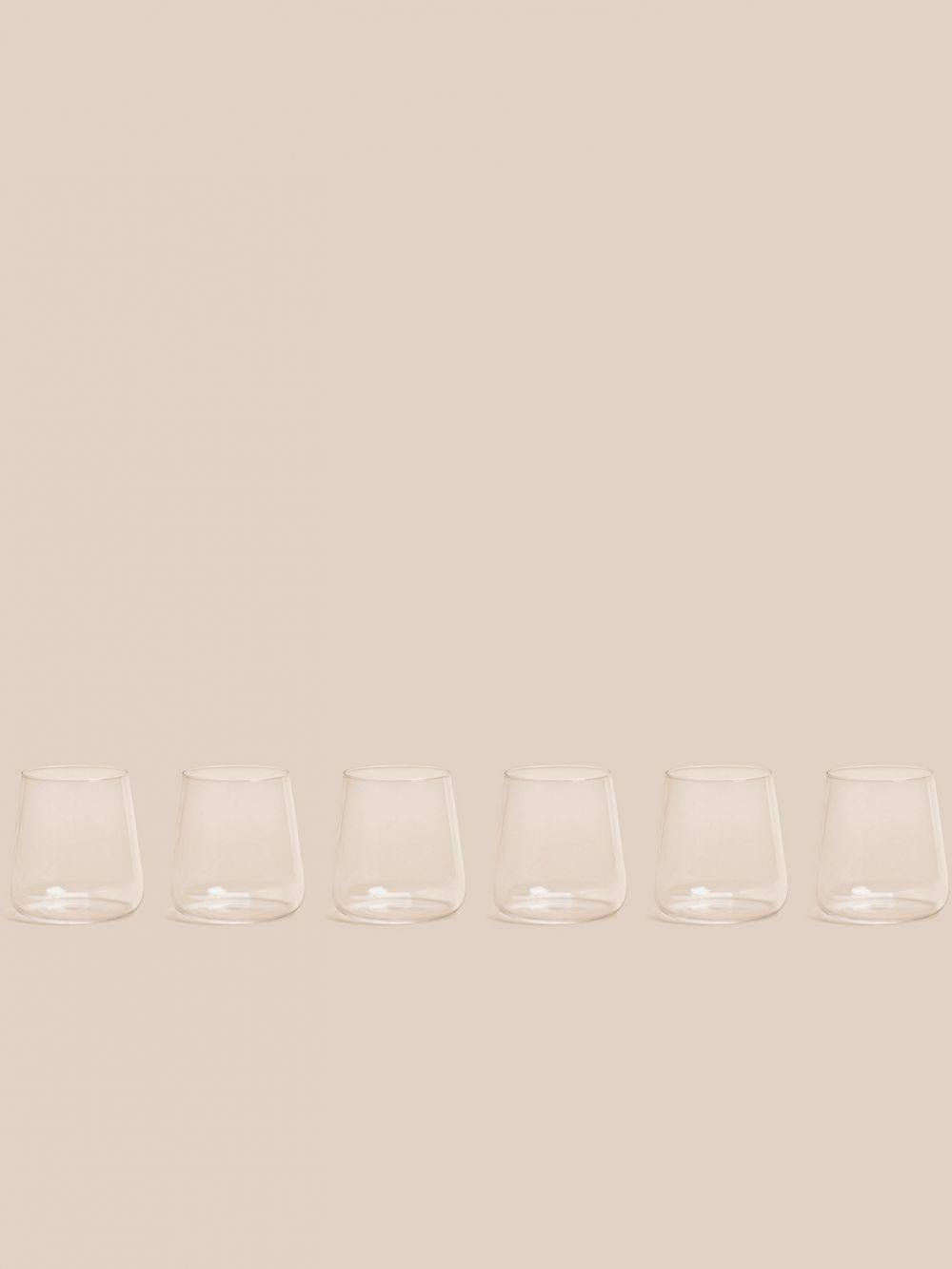 סט 6 כוסות קונוס 420ML