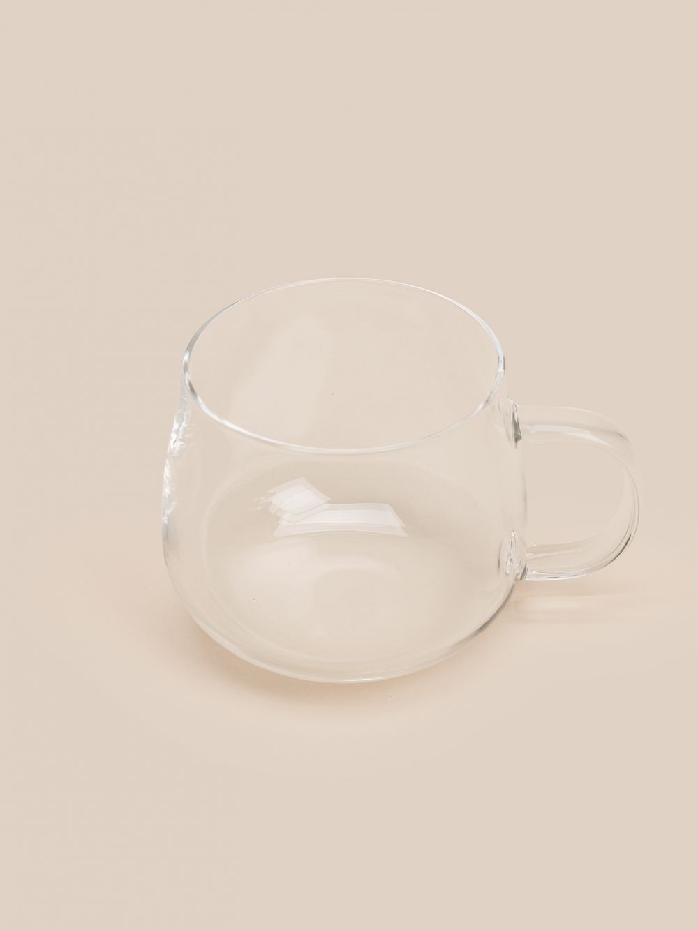 כוס זכוכית עגולה לשתייה חמה (390 מ”ל)