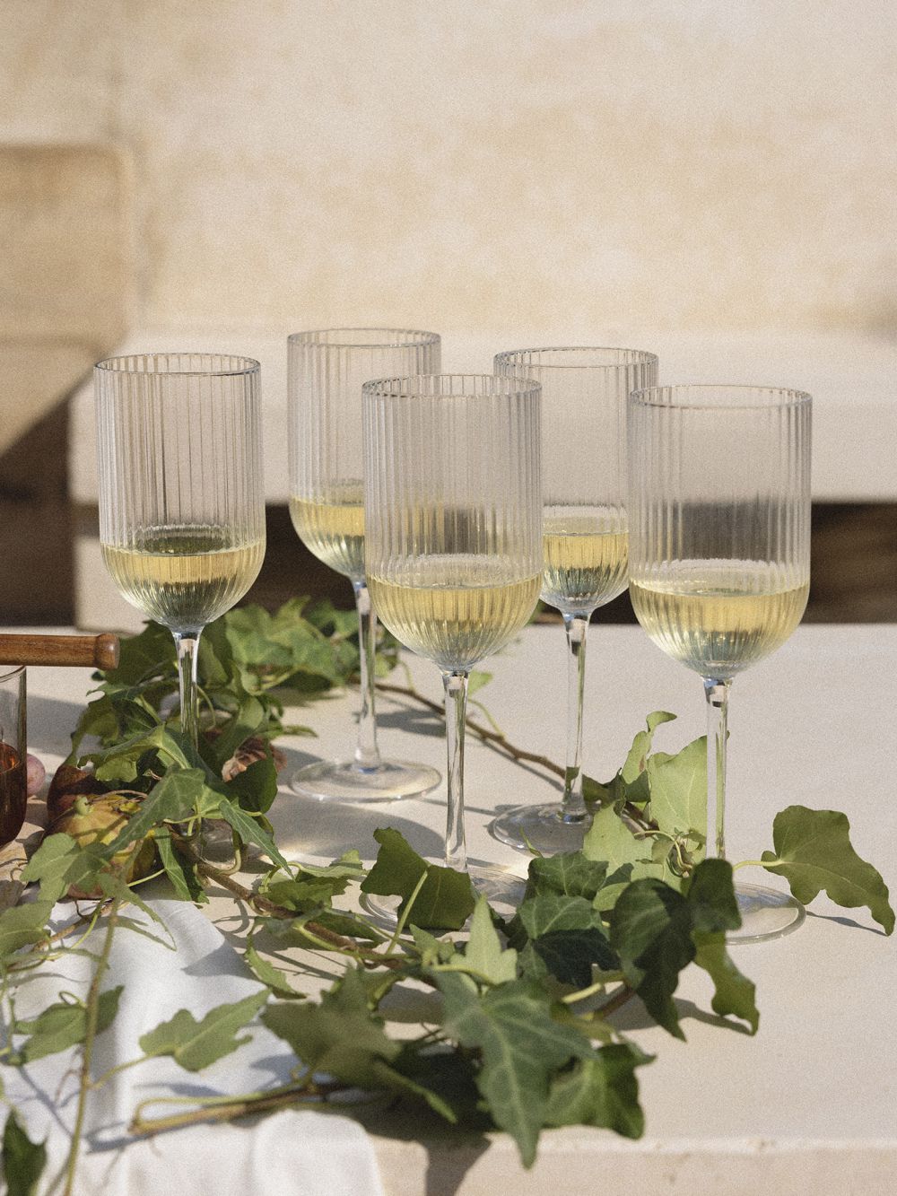 כוס יין פליסה זכוכית עבודת יד