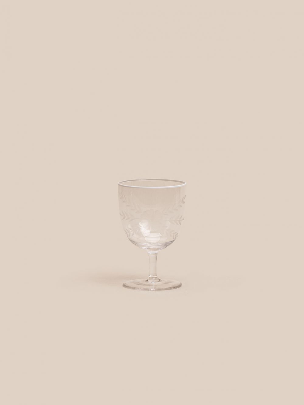 כוס יין חריטה רים לבן  500 מל