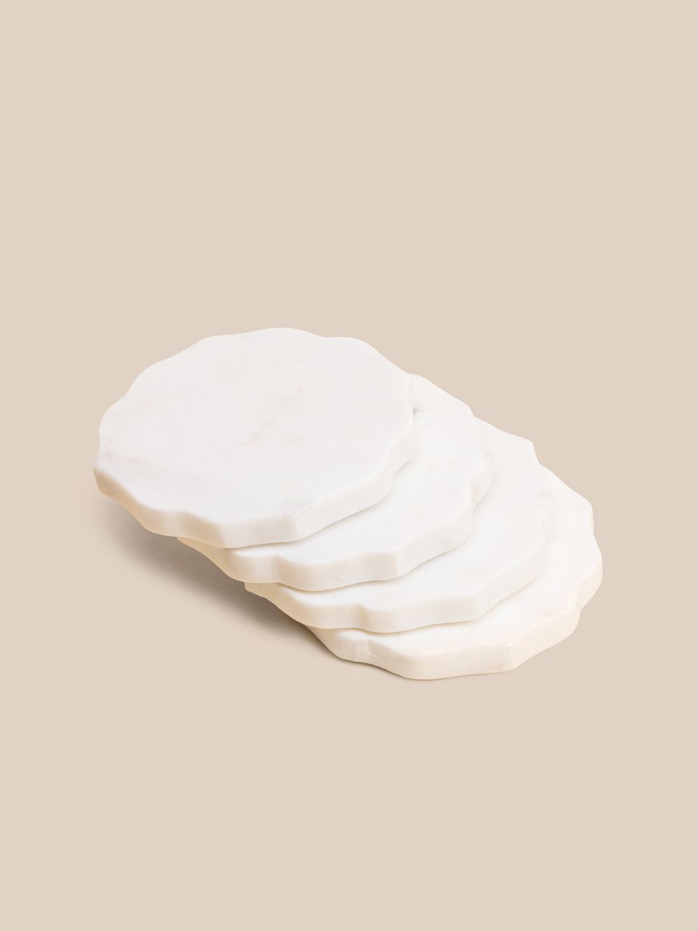 סט 4 תחתיות משיש פרח 10CM