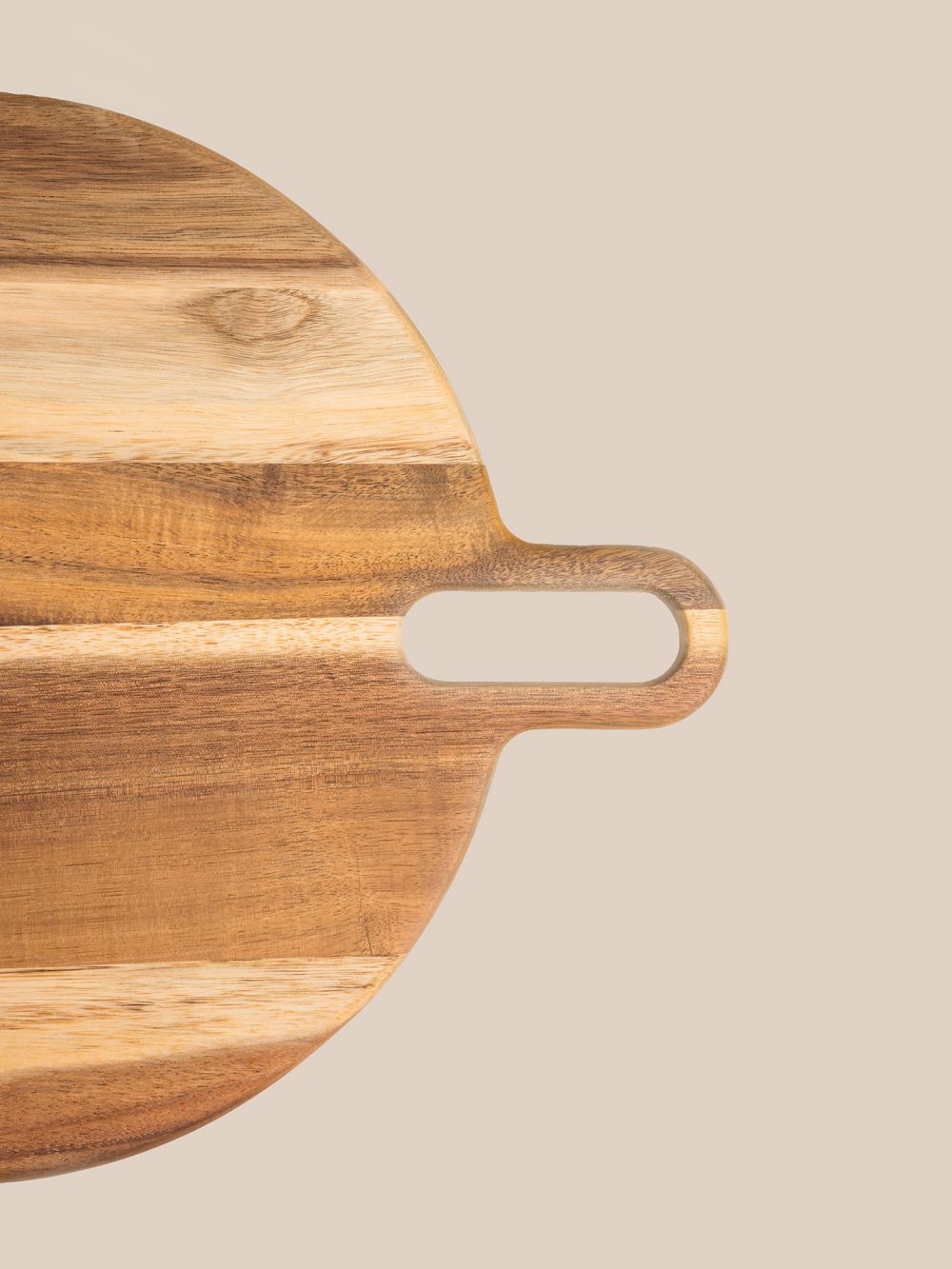 קרש הגשה עגול מעץ 49CM