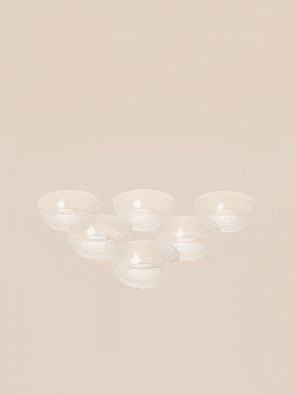 סט 6 קערות זכוכית 12.2CM