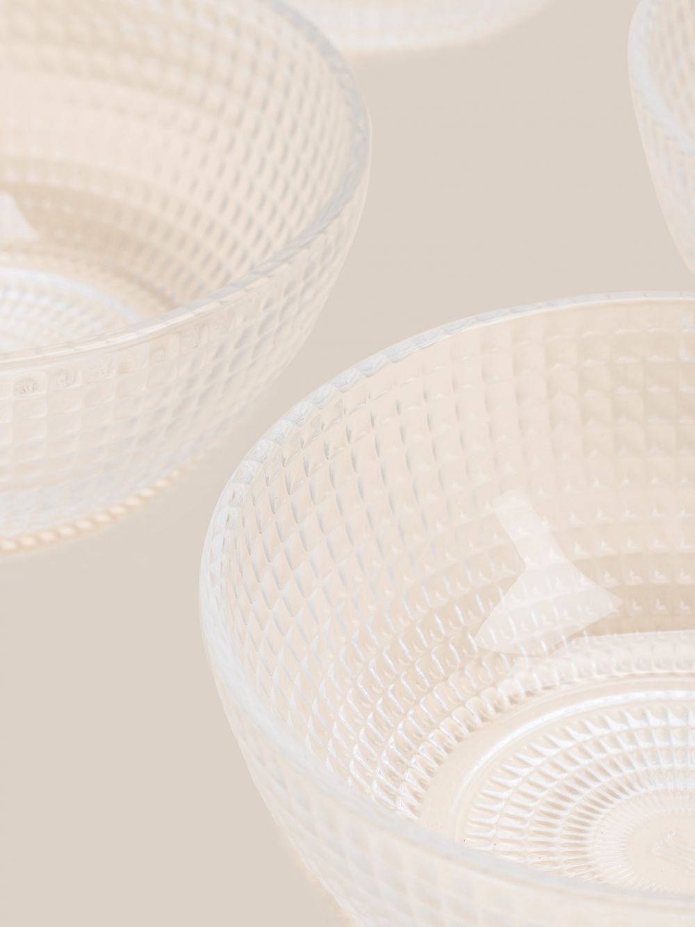 סט 6 קערות זכוכית 12.2CM